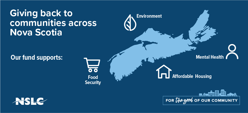 Giving back to communities across Nova Scotia. Our fund supports food security, affordable housing, mental health, and our environment.